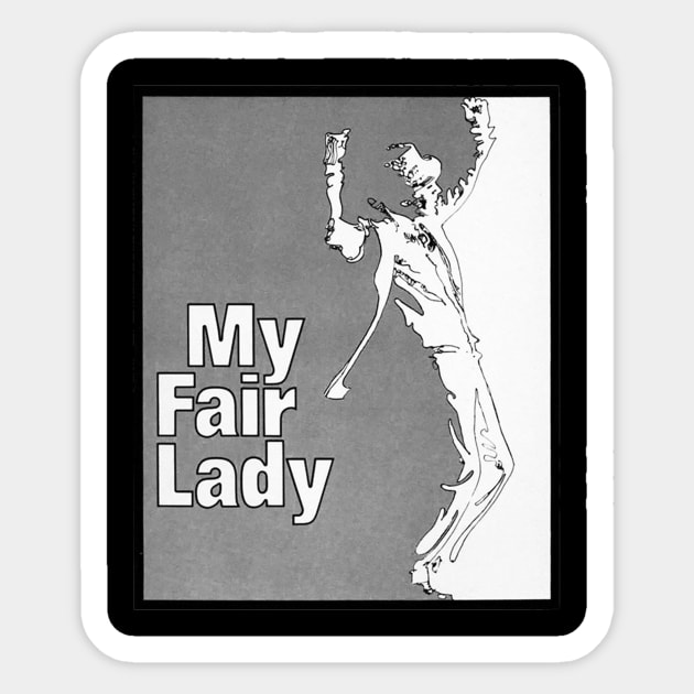 My Fair Lady Men Sticker by Lucky Cet